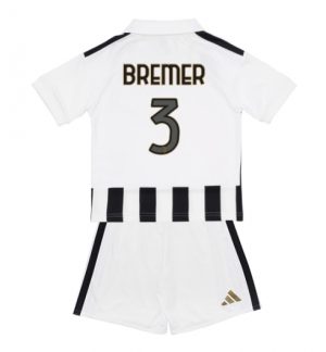 Juventus Gleison Bremer #3 Thuis tenue Kinderen 2026-27 Korte Mouwen en Broekje