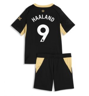 Manchester City Erling Haaland #9 Uit tenue Kinderen 2026-27 Korte Mouwen en Broekje