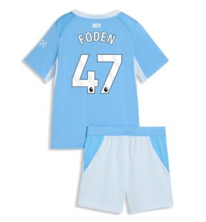 Manchester City Phil Foden #47 Thuis tenue Kinderen 2026-27 Korte Mouwen en Broekje