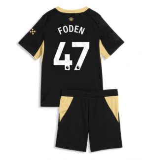 Manchester City Phil Foden #47 Uit tenue Kinderen 2026-27 Korte Mouwen en Broekje