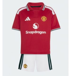Manchester United Thuis tenue Kinderen 2026-27 Korte Mouwen en Broekje