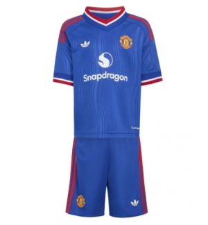 Manchester United Uit tenue Kinderen 2026-27 Korte Mouwen en Broekje