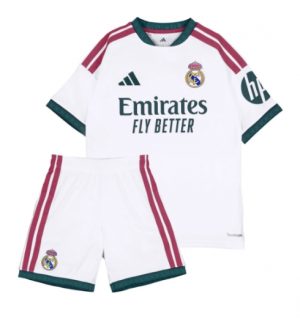 Real Madrid Thuis tenue Kinderen 2026-27 Korte Mouwen en Broekje