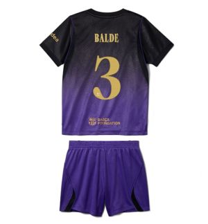 Barcelona Alejandro Balde #3 Uit tenue Kids 2026-27 Korte Mouw Voetbalshirt (+ broek)