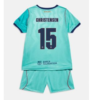 Barcelona Andreas Christensen #15 Derde tenue Kids 2026-27 Korte Mouw Voetbalshirt (+ broek) Barcelona Andreas Christensen #15 Derde tenue Kids 2026-27 Korte Mouw Voetbalshirt (+ broek)