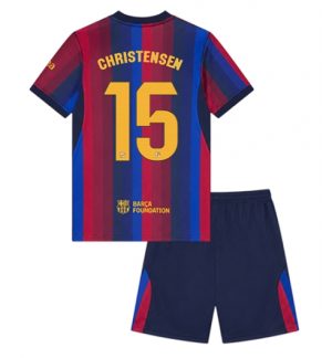 Barcelona Andreas Christensen #15 Thuis tenue Kids 2026-27 Korte Mouw Voetbalshirt (+ broek) Barcelona Andreas Christensen #15 Thuis tenue Kids 2026-27 Korte Mouw Voetbalshirt (+ broek)