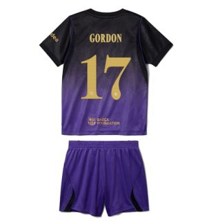 Barcelona Anthony Gordon #17 Uit tenue Kids 2026-27 Korte Mouw Voetbalshirt (+ broek) Barcelona Anthony Gordon #17 Uit tenue Kids 2026-27 Korte Mouw Voetbalshirt (+ broek)