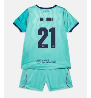 Barcelona Frenkie de Jong #21 Derde tenue Kids 2026-27 Korte Mouw Voetbalshirt (+ broek) Barcelona Frenkie de Jong #21 Derde tenue Kids 2026-27 Korte Mouw Voetbalshirt (+ broek)