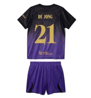 Barcelona Frenkie de Jong #21 Uit tenue Kids 2026-27 Korte Mouw Voetbalshirt (+ broek) Barcelona Frenkie de Jong #21 Uit tenue Kids 2026-27 Korte Mouw Voetbalshirt (+ broek)
