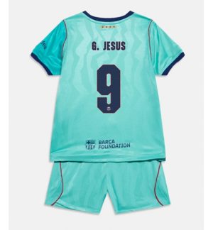 Barcelona Gabriel Jesus #9 Derde tenue Kids 2026-27 Korte Mouw Voetbalshirt (+ broek) Barcelona Gabriel Jesus #9 Derde tenue Kids 2026-27 Korte Mouw Voetbalshirt (+ broek)
