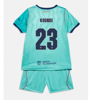 Barcelona Jules Kounde #23 Derde tenue Kids 2026-27 Korte Mouw Voetbalshirt (+ broek) Barcelona Jules Kounde #23 Derde tenue Kids 2026-27 Korte Mouw Voetbalshirt (+ broek)