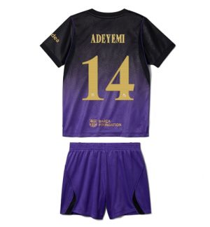 Barcelona Karim Adeyemi #14 Uit tenue Kids 2026-27 Korte Mouw Voetbalshirt (+ broek)