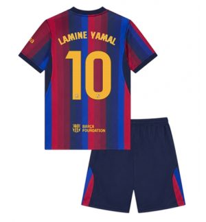 Barcelona Lamine Yamal #10 Thuis tenue Kids 2026-27 Korte Mouw Voetbalshirt (+ broek) Barcelona Lamine Yamal #10 Thuis tenue Kids 2026-27 Korte Mouw Voetbalshirt (+ broek)