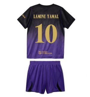 Barcelona Lamine Yamal #10 Uit tenue Kids 2026-27 Korte Mouw Voetbalshirt (+ broek) Barcelona Lamine Yamal #10 Uit tenue Kids 2026-27 Korte Mouw Voetbalshirt (+ broek)