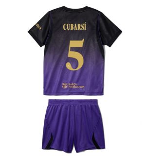 Barcelona Pau Cubarsi #5 Uit tenue Kids 2026-27 Korte Mouw Voetbalshirt (+ broek)