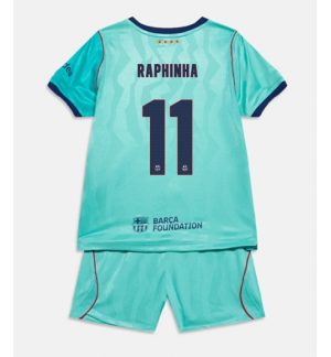 Barcelona Raphinha Belloli #11 Derde tenue Kids 2026-27 Korte Mouw Voetbalshirt (+ broek) Barcelona Raphinha Belloli #11 Derde tenue Kids 2026-27 Korte Mouw Voetbalshirt (+ broek)