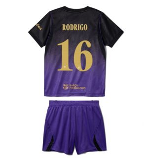 Barcelona Rodri Hernandez #16 Uit tenue Kids 2026-27 Korte Mouw Voetbalshirt (+ broek) Barcelona Rodri Hernandez #16 Uit tenue Kids 2026-27 Korte Mouw Voetbalshirt (+ broek)