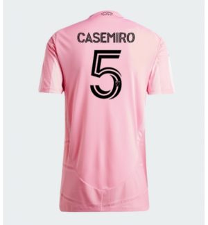 Inter Miami Casemiro #5 Thuis tenue Dames 2026-27 Korte Mouw Voetbalshirt