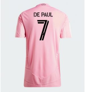 Inter Miami Rodrigo De Paul #7 Thuis tenue Dames 2026-27 Korte Mouw Voetbalshirt