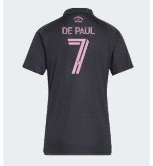 Inter Miami Rodrigo De Paul #7 Uit tenue Dames 2026-27 Korte Mouw Voetbalshirt
