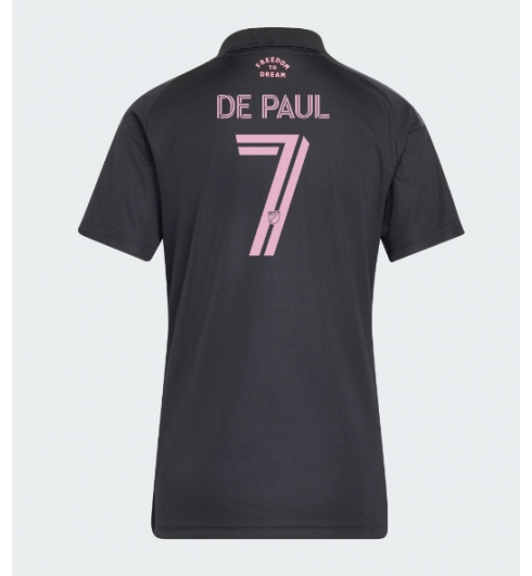 Inter Miami Rodrigo De Paul #7 Uit tenue Dames 2026-27 Korte Mouw Voetbalshirt Inter Miami Rodrigo De Paul #7 Uit tenue Dames 2026-27 Korte Mouw Voetbalshirt